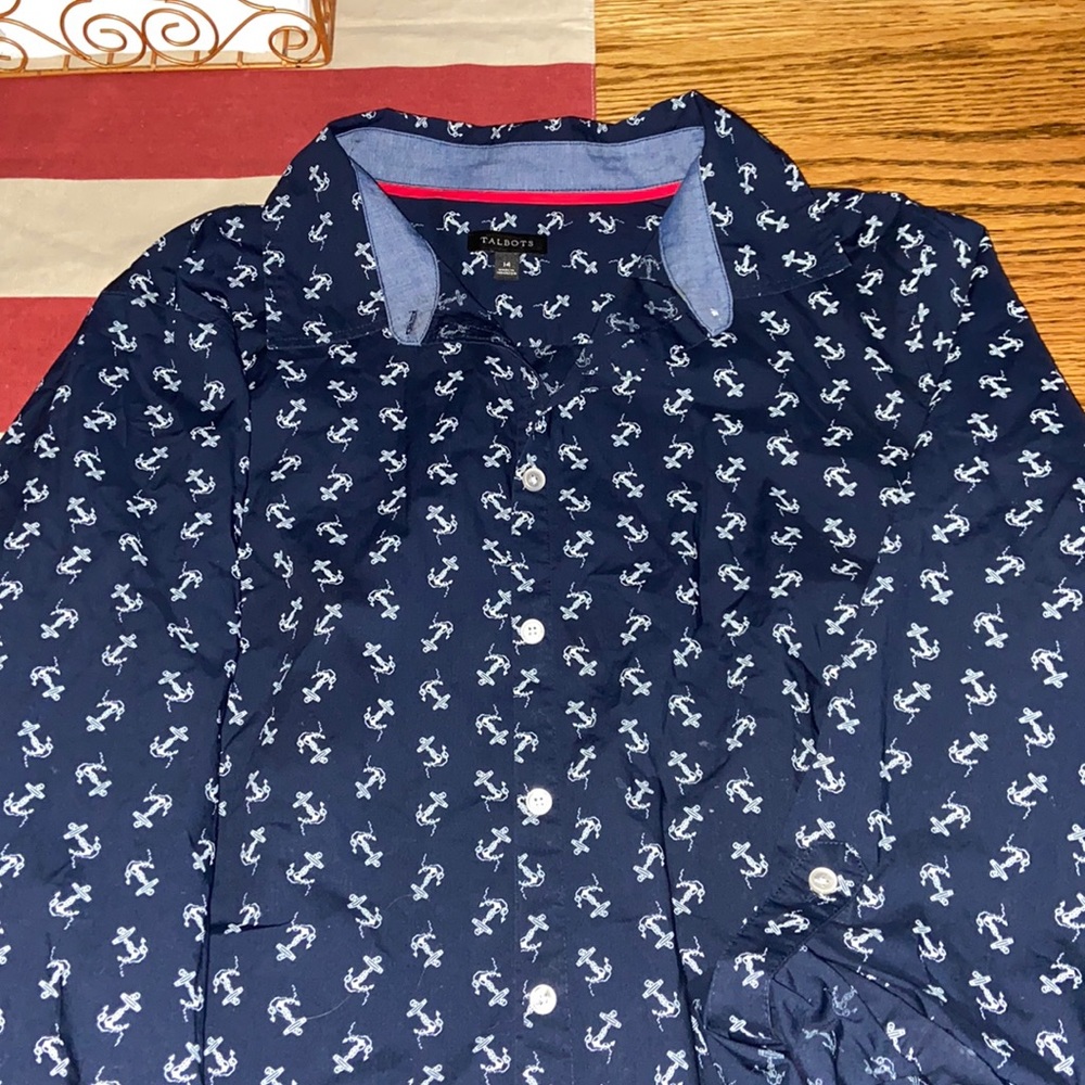 EUC Talbots blouse. Size 14